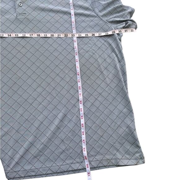 Roundtree & Yorke Performance Polo Shirt Gray Diamond 3XB - Picture 8 of 11